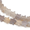 Natural Grey Agate Beads Strands G-U021-B01-02-4