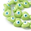 Evil Eye Resin Beads Strands RESI-F040-01I-3