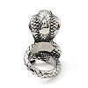 316 Stainless Steel Snake Finger Ring RJEW-C030-05B-AS-2