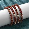 Natural Red Jasper Bead Stretch Bracelets BJEW-K212-B-012-2
