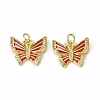 Brass Micro Pave Cubic Zirconia Pendants KK-E068-VB320-1-2
