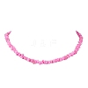 Dyed Natural Freshwater Shell Nuggets Beaded Necklaces NJEW-JN05580-01-2
