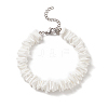 Natural Shell Fragment Irregular Beaded Bracelet & Necklace & Anklet SJEW-JS01264-3