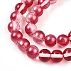 Baking Paint Transparent Glass Beads X1-DGLA-N011-8mm-06-3