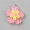 Transparent Resin Pendants RESI-TAC0002-84E-1
