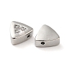 Real Platinum Plated Brass Micro Pave Cubic Zirconia Beads LS-KK-H455-08P-01-2