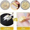 34 Sheets Self Adhesive Gold Foil Embossed Stickers DIY-WH0509-048-3