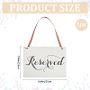 Rectangle Wood Reserved Hanging Sign Decorations DJEW-WH20005-02B-2