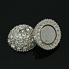 Alloy Magnetic Clasps with Loops RB-D021-P-3