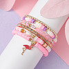 6Pcs 6 Style Natural Malaysia Jade & Pearl & Synthetic Hematite Beaded Stretch Bracelets Set BJEW-JB09734-3