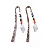 Mixed Gemstone Bookmark AJEW-C025-01-2