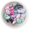 20Pcs UV Plating Opaque Acrylic Beads OACR-PA0001-90-7