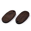 Natural Wenge Wood Pendants WOOD-T023-84-3