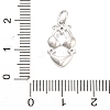 Brass Micro Pave Cubic Zirconia Pendants KK-H527-06A-P-3