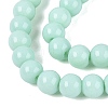 Opaque Solid Color Glass Beads Strands X-GLAA-T032-P6mm-21-4