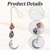 Nuggets Natural Red Jasper & Amethyst Pouch Pendant Decorations HJEW-WH20002-03B-6