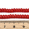Opaque Spray Painted Glass Beads GLAA-ZX008-4mm-18N-4