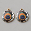 Printed Alloy Enamel Pendants FIND-WH0148-418C-1-1