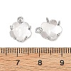 SHEGRACE Brass Rhinestone Claw Settings XGRQ6U204-924P-3