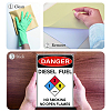 Waterproof PVC Warning Sign Stickers DIY-WH0237-011-4