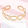 304 Stainless Steel Cuff Bangles for Women BJEW-D306-02G-5