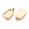 304 Stainless Steel Pendant Cabochon Component STAS-Q113-20G-2