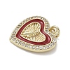 Brass Micro Pave Cubic Zirconia Pendants KK-K368-15G-3