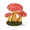 Resin Potted Mushroom Display Ornaments DJEW-WH0038-66A-1