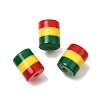Opaque Stripe Resin Beads RE-CBA0A57-13B-1