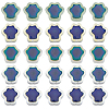 60Pcs 5 Colors Glass Beads GLAA-PA0001-72-7