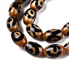 Natural Tibetan Agate 3-Eye Beads Strands G-T138-195C-3