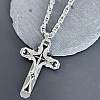 Gothic Style Cross 304 Stainless Steel Pendant Necklaces & Link Bracelets Sets FS-WG287BB-03-2