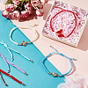 25Pcs 5 Colors Braided Nylon Cord Bracelet Making BJEW-PH01861-5