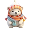 Polar Bear with Scarf Acrylic Hanging Ornaments PW-WGD777E-02-2