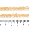 Natural Yellow Quartz Beads Strands G-M403-A24-02-5