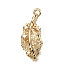 Brass Micro Pave Cubic Zirconia Pendants X1-KK-B152-13C-G-1