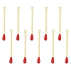 10Pcs Rack Plating Alloy Enamel Pendants FIND-YW0007-85-1