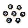 Rack Plating Handmade Evil Eye Lampwork Beads KK-F838-02H-G-3