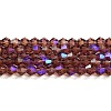 Transparent Electroplate Glass Beads Strands LS-EGLA-A039-T2mm-L05-1