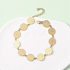 Religion 304 Stainless Steel Link Chain Bracelets for Women BJEW-F524-01G-1