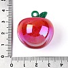 Plating Opaque Acrylic Pendants PACR-T018-02B-3