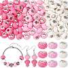 100cs Large Hole Resin European Beads RESI-PA0001-22B-1
