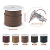 25M 5 Colors Flat Imitation Leather Cord OCOR-TA0001-46-4