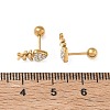 304 Stainless Steel Crystal Rhinestone Animal Cartilage Earrings SA-CBA1F7E-01G-09-2