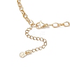 Alloy Enamel Whale Tail Starfish & Natural Shell Teardrop Pendant 304 Stainless Steel Cable Chain Necklaces for Women NJEW-JN05407-03-5