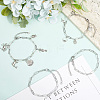 12Pcs 304 Stainless Steel Paperclip Chains Bracelets BJEW-SC0001-40-3