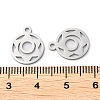 Non-Tarnish Chakra Theme 304 Stainless Steel Charms STAS-Q303-03P-3