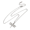 304 Stainless Steel Pendant Cable Chain Necklaces for Men Women NJEW-K308-03B-P-4
