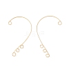 316 Stainless Steel Ear Cuff Findings Ion Plating(IP) X-STAS-H148-01G-2