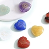 7 Chakra Natural Gemstone Healing Heart Figurines PW-WGD5834-01-2